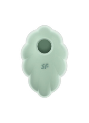 Stimulateur clitoridien par onde de pression sans contact et par vibration USB vert menthe, Cloud Dancer Satisfyer - CC597838